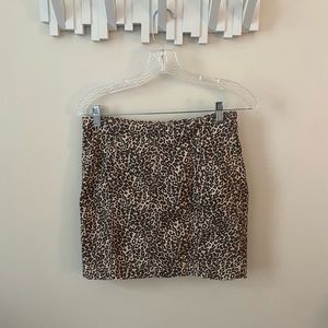 Free people leopard skirt